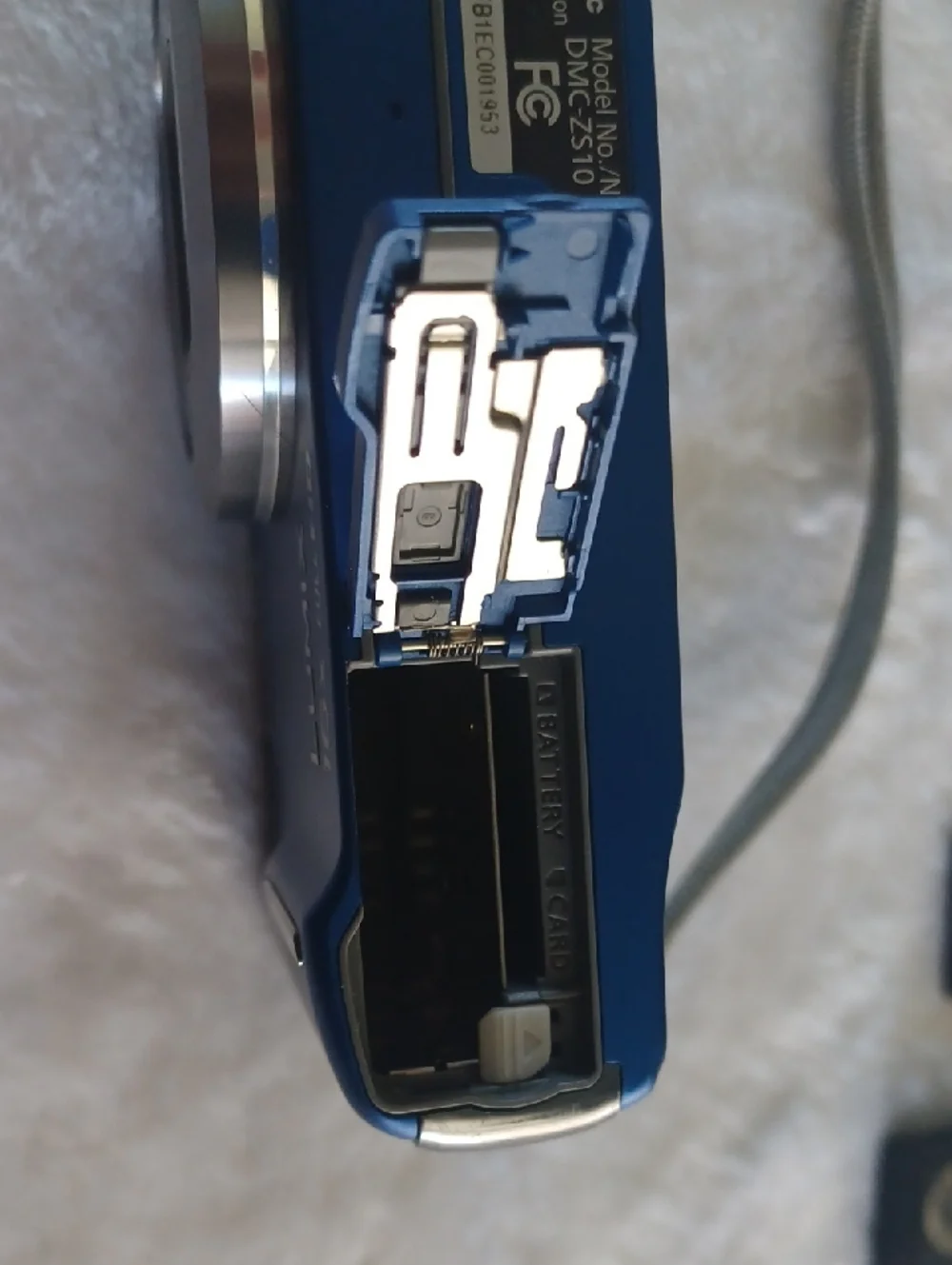 Panasonic Lumix Blue Compact Digital Camera Model DMC-ZS10